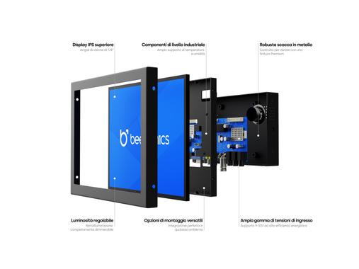 Monitor 7 pollici metallo (4:3)