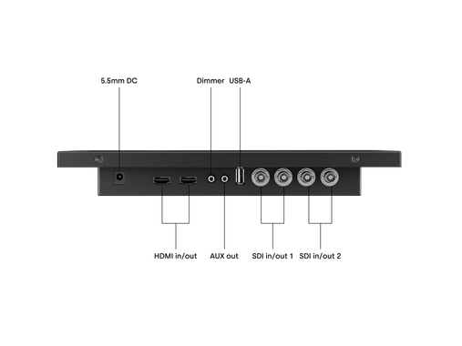 Monitor 12 Pollici Metallo SDI