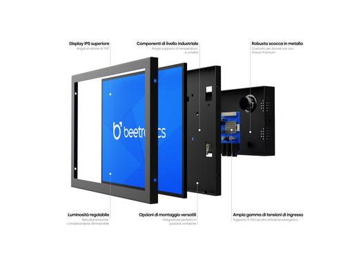 Monitor 10 pollici metallo (4:3)