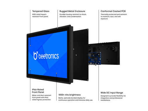 Touchscreen 22 Pollici Metallo (Alta Luminosità)